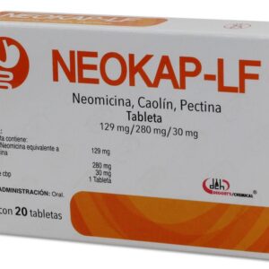 NEOMICINA/CAOLIN/PECTINA NEOKAP-LF 129/280/30MG TAB C/20