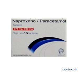 NAPROXENO/PARACETAMOL 275/300 TBLS C/15 *ALP*