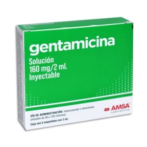 GENTAMICINA INY 160 MG C5