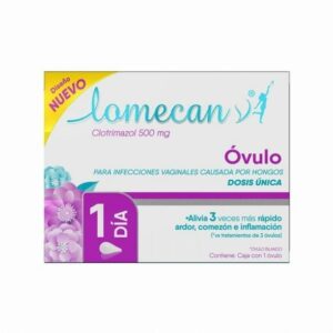 LOMECAN V 1 OVULO 500MG