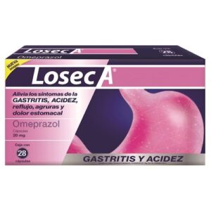 LOSEC OMEPRAZOL A 20 MG 28 CAPSULAS