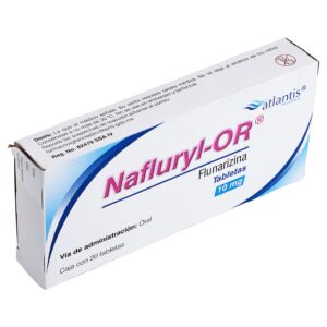 NAFLURYL-OR TAB. 10 MG. CAJA C/20 FLUNARIZINA *ATL*