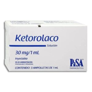KETOROLACO  30MG/1ML C/3 AMP