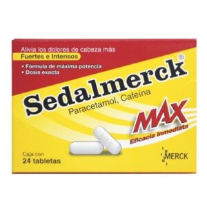 SEDALMERCK PARACETAMOL/CAFEINA MAX TAB C24