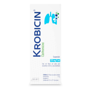 KROBICIN CLARITROMICINA 125 MG SUSP 60 ML