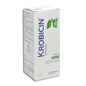KROBICIN CLARITROMICINA 250 MG SUSP 60 ML