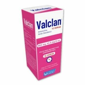 VALCLAN 12H. SUSP. FCO. 50 ML. 600-42.90 MG/5 ML.