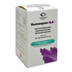 METOCARBAMOL/INDOMETACINA/BETAMETASONA RUMOQUIN NF 215/25/0.75MG TAB C/30 *SHO*