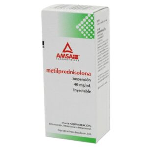 METILPREDNISOLONA INY 40 MG C/1