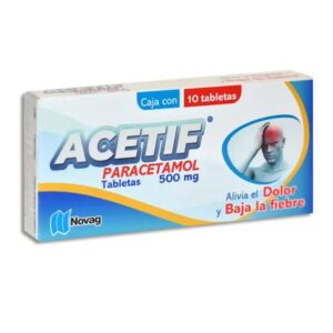 ACETIF PARACETAMOL 500 MG TAB C/10