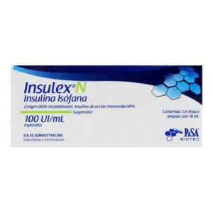 INSULINA ISOFANA ACCION INTERMEDIA INSULEX