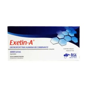 EXETIN -A ERITROPOYETINA HUMANA 4000 UI/ML