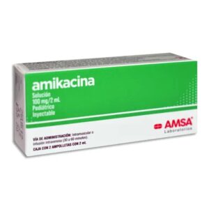 AMIKACINA INY 100 MG C/2