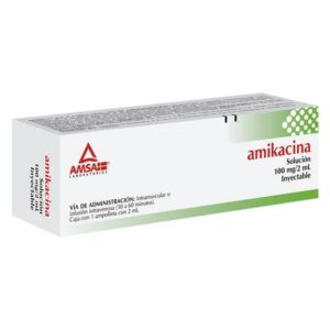 AMIKACINA INY 100 MG C/1