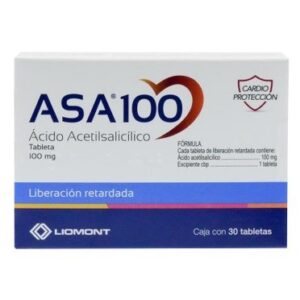 ASA 100MG TAB C30
