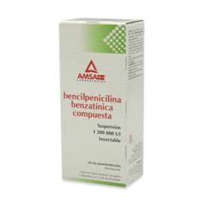 BENCILPENICILINA BENZATINICA INY 1 200 000 U C/1