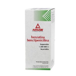 BENZATINA-BENCILPENICILINA INY 1 200 000 U C/1