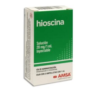 HIOSCINA INY 20 MG C/3