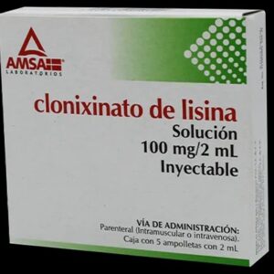 CLONIXINATO/LISINA INY 100 MG C/5