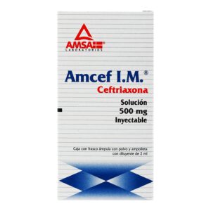 AMCEF SOL INY 500MG I.M C/1