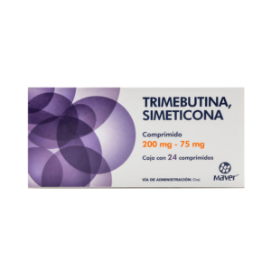 TRIMEBUTINA/ SIMETICONA 200/75 MG C/24