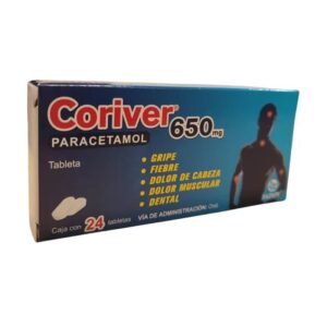 CORIVER TAB 650 MG C/24