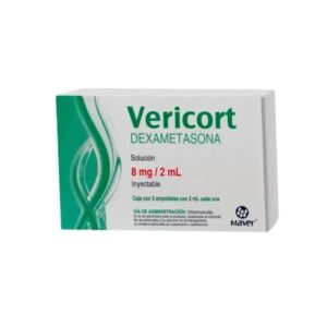 VERICORT DEXAMETASONA INY 8 MG C/3