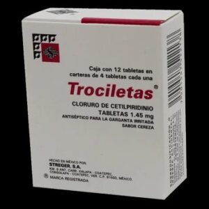 TROCILETAS CEREZA12 TABL 1.45 MG