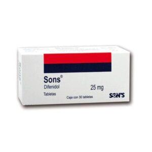 SONS-DIFENIDOL 30 TAB 25 MG