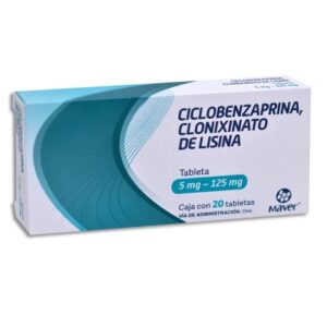 CICLOBENZAPRINA/CLONIXINATO5/125 MG C/20