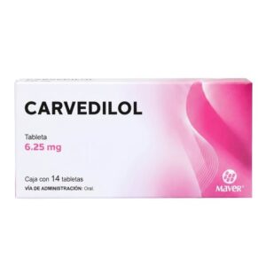 CARVEDILOL 6.25 MG TBLS C/14