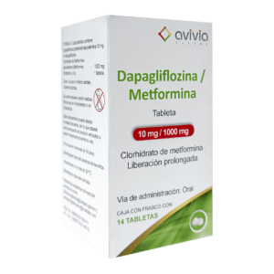 DAPAGLAFOZINA/METFORMINA 10/1000 C/14 COMPRIMIDOS