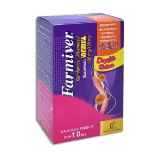 FARMIVER INF 100/400 MG QUINFANIDA/ALBENDAZOL SUSP 10ML DESPARACITANTES