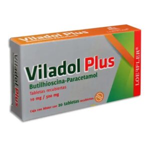 VILADOL PLUS BUTILHIOSCINA/PARACETAMOL 10/500 MG TBLS