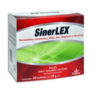 SINERLEX 10 GR SOBRES C/20 ARABDANO/FRESA ARTICULACIONES DOLOR E INFLAMACIÓN