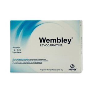 WEMBLEY LEVOCARNITINA 1 GR SOL INY C/5