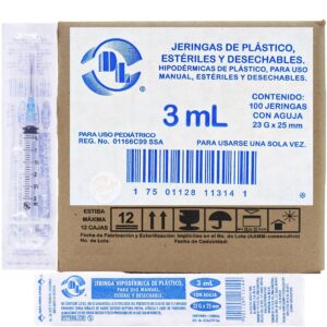 JERINGA DL AZUL 3 ML  C/100