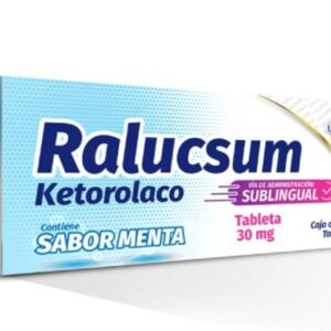 RALUCSUM KETOROLACO 30MG SUBLIGUAL SABOR MENTA C/6