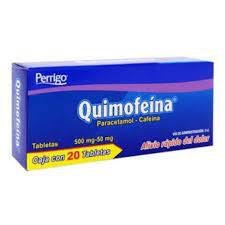 QUIMOFEINA PARACETAMOL/CAFEINA 500/50  MG C/