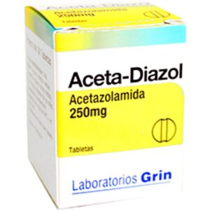 ACETAZOLAMIDA 250 MG TBLS C/20