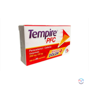 TEMPIRE PARACETAMOL/CAFEINA 500/50 MG C/24