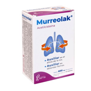 MURREOLAK 600MG TBLS EFERVESCENTE ACETILCISTEINA C/20