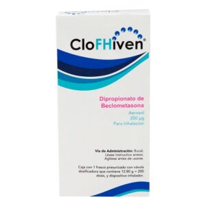CLOFHIVEN BECLOMETASONA 250 MCG AEROSOL 200 DOSIS