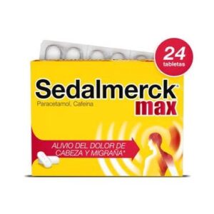 SEDALMERCK MAX C/24 TBLS DOLOR DE CABEZA ABARROTE