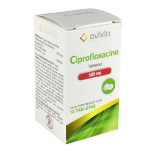 CIPROFLOXACINO 500 MG TBLS C/12