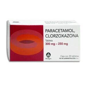 PARACETAMOL/ CLORZOXAZONA 300/250 MG COMPRIMIDOS C/30