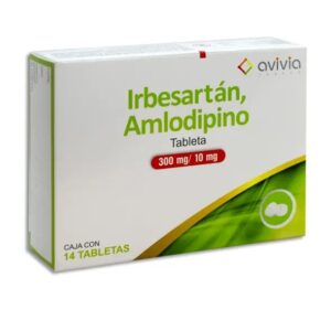 IRBESARTAN/ AMLODIPINO 300/10MG C/14 TBLS *AVI*