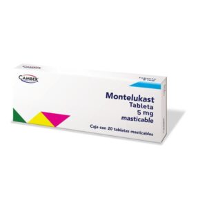 MONTELUKAST 5 MG TBLS MASTICABLES C/20