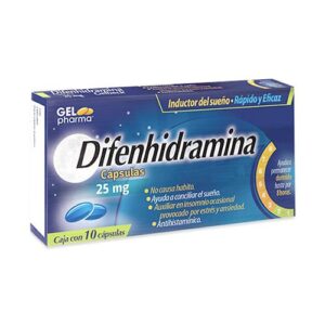DIFENHIDRAMINA 25 MG CAP C/10