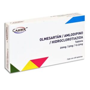 OLMESARTA+ AMLODIPINO+HIDROCLOROTIAZIDA 20/5/12.5 MG C/28